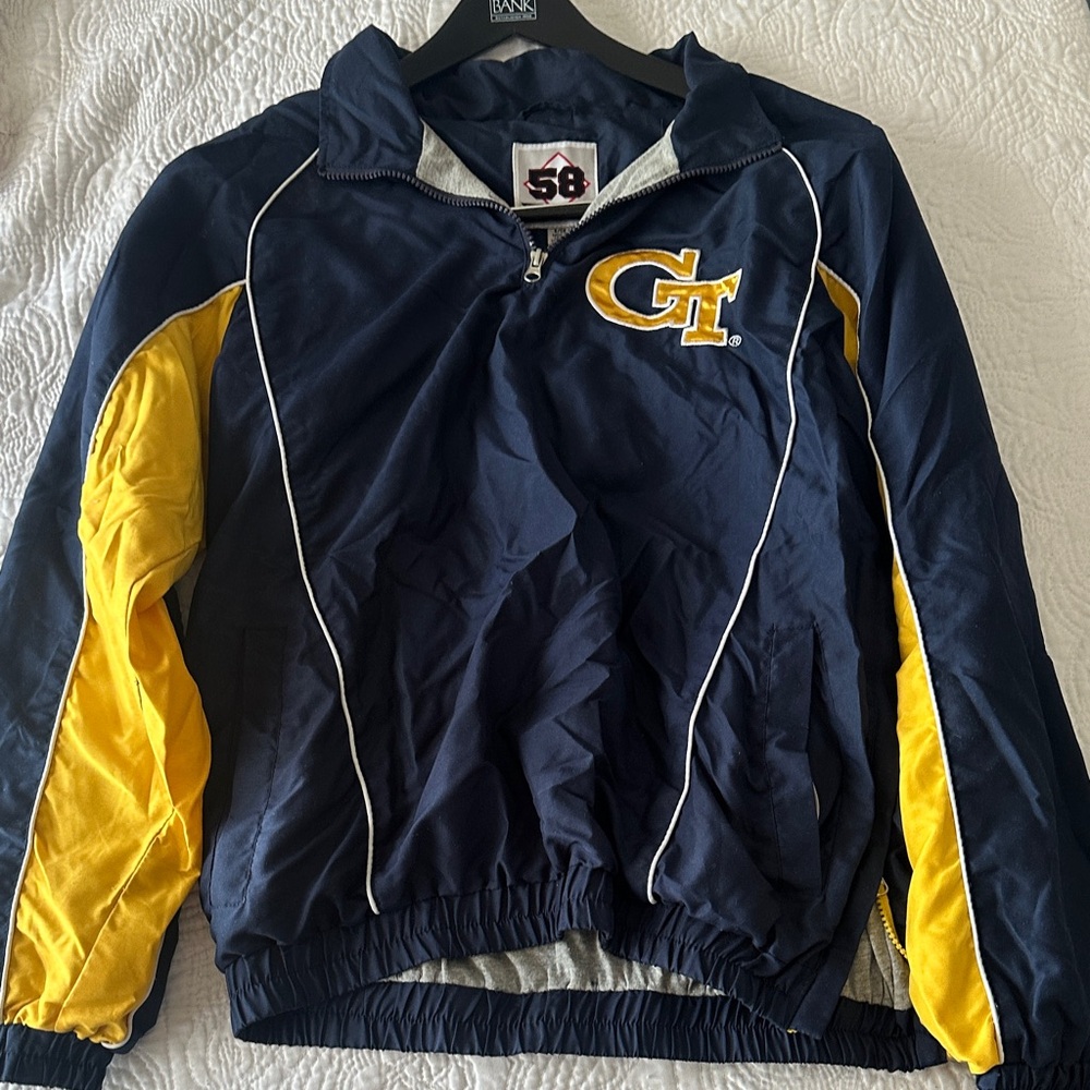 Kids Navy and Yellow Jacket with Logo